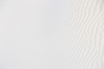 wind ripples on the white sands