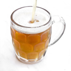 Pouring beer