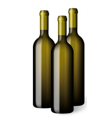 bottiglie vino bianco