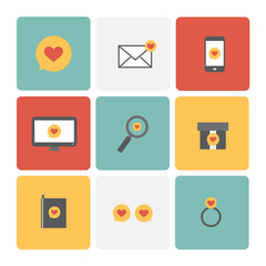 Love icon. Vector Illustration.