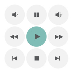 Media player. Vector Illustration.