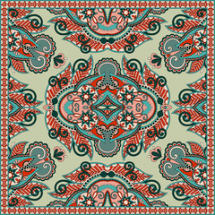 Traditional ornamental floral paisley bandanna