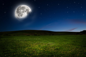 Obraz premium Night background. Elements of this image furnished by NASA.