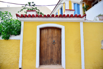 AIgina Island houses and streets