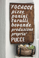 Italian menu' - puglia, salento