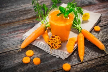 Crédence de cuisine en verre imprimé Jus Carrot juice