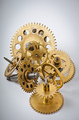 mechanical clock gears