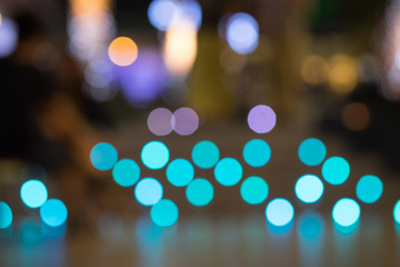 Defocused bokeh lights