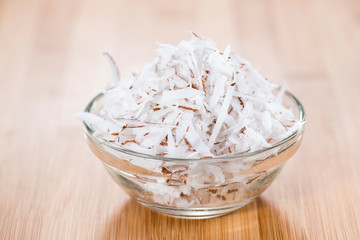 Portion of Grated Coconut