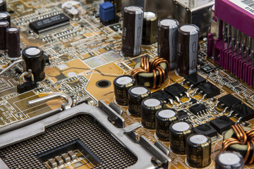 electronics, computer mainboard