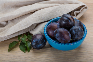 Ripe fresh plum