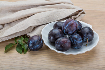 Ripe fresh plum