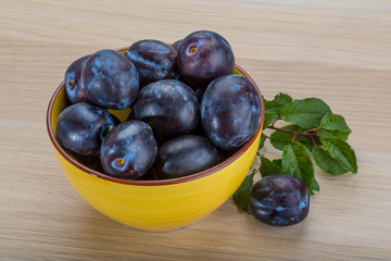 Fresh plums