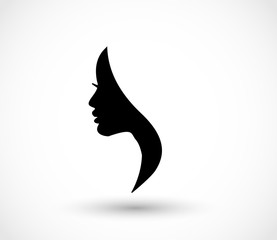 Woman profile beauty illustration vector