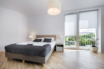 Bright and comfortable bedroom interior design