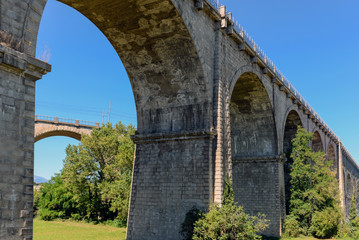 Ponte promiscuo stradale e ferroviario - Cuneo