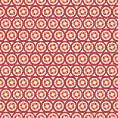 Abstract vector seamless circle and line pattern