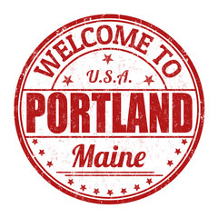 Welcome to Portland stamp