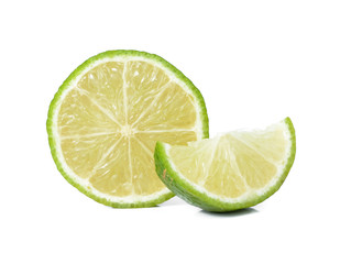 Fototapeta na wymiar lime fruit isolated on white background