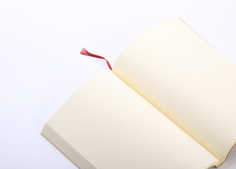 Naklejka premium open book paper blank isolated
