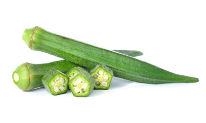 Hibiscus sabdariffa or roselle fruits isolated on white backgrou
