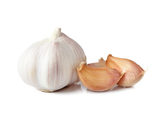Garlic isolated on white background