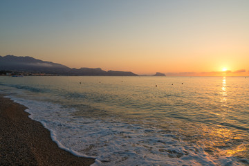 Fototapeta premium Sunrise over Altea bay