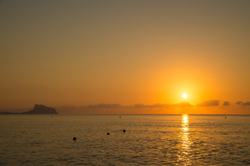 Sunrise over Altea bay