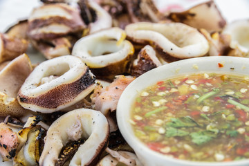 Grilled squid