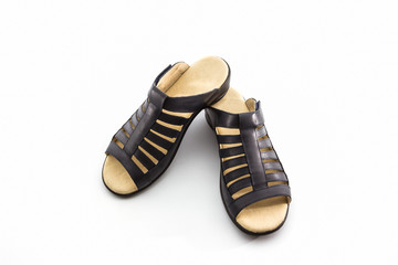 Women's black shoes.