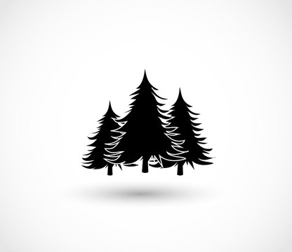 Forest icon vector