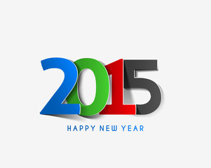 Happy new year 2015 Text Design