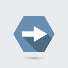 vector modern flat icon with long shadow.