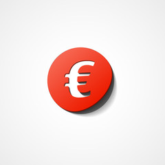 Euro vector web icon