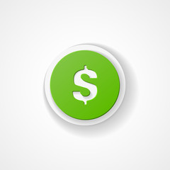 us dollar green web icon