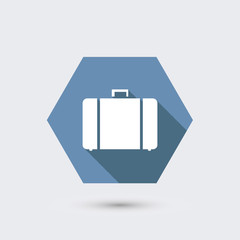 vector modern flat icon with long shadow.