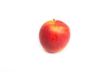 red apple on white background