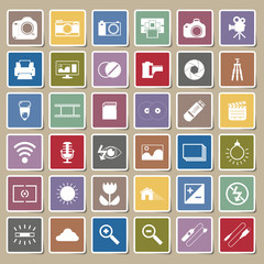 Photography camera icons Sticker