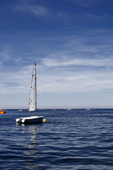 Fototapeta premium BARCA A VELA NEL MARE CROATO