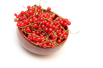 Red currants in bowl