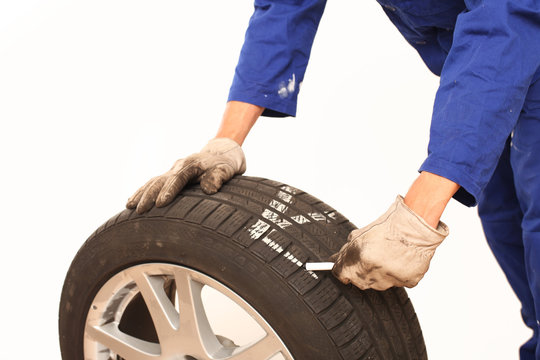 Autoreifen beschriten