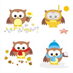 buho estaciones simple cuadrado