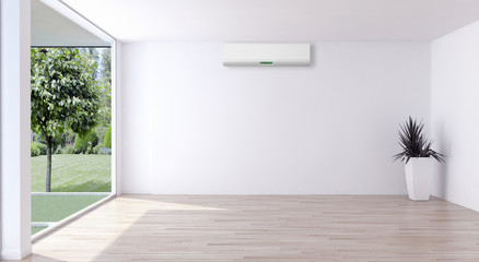 Interno con aria condizionata