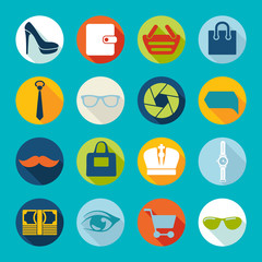 Set of fashion icons