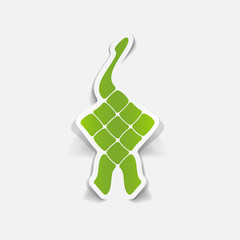 realistic design element: ketupat