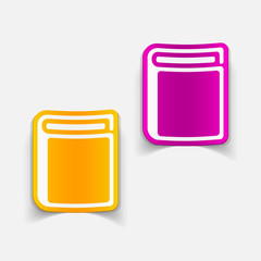 realistic design element: book