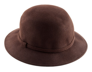 darl brown felt hat