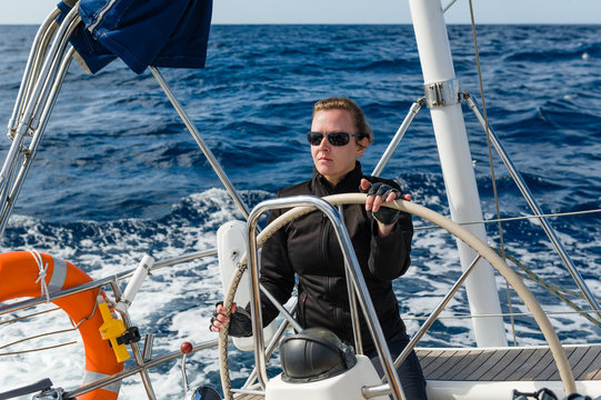Woman at the helm