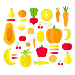 Fruits and vegetables