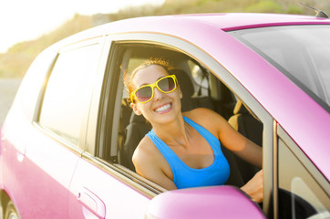 Car driver happy
